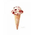 thumbnail image 3 of Loreth, Lanie 12x14 Black Modern Framed Museum Art Print Titled - Watercolor Ice Cream Cone II, 3 of 5