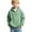 Green, variant on OGLCCG Boys Waffle Knit Hoodie Pullover Quarter Zip Casaul Long Sleeve Drawstring Hooded Sweatshirt with Pocket Loose Fit Workout Shirts 4-14 Years