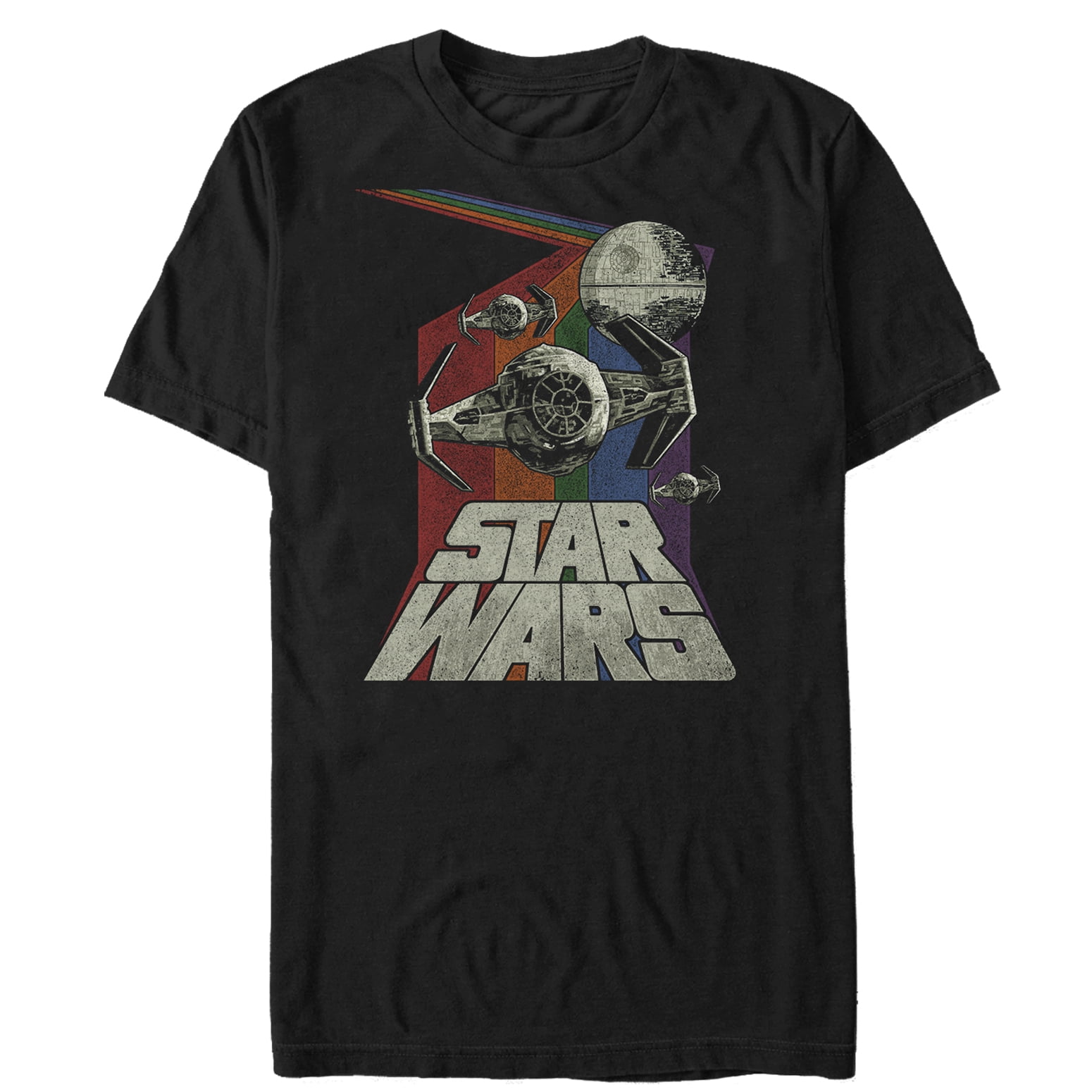 Men's Star Wars Retro Space Travel Graphic Tee Black Large