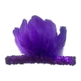 thumbnail image 4 of Diadema de plumas, accesorio fotográfico, tocado para presentaciones en el escenario, carnaval, festival Púrpura, 4 of 8