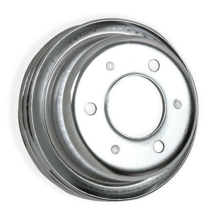 Mr Gasket 8830MRG Chrome Plated Steel Crankshaft Pulley