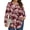 Fuchsia Floral, variant on Womens Plus Size Tops Fall Long Sleeve Shirts Crew Neck Casual Loose Tunic Blouses