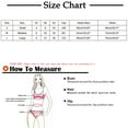 thumbnail image 3 of Fesfesfes Women's Fashion Bikini Set Swimsuit Two Piece Swimwear Chain Beaded Decor Bathingsuit Solid Color Bikinis Ladies Beach Wear Gifts for Her Sale, 3 of 8