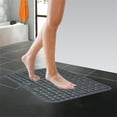 thumbnail image 5 of Clearance! SLMOTUAE Non Slip Bath Mat Shower Floor Pad With Massage Dots Waterproof Fast Dry Plastic Bathroom Rug For Tub Security Opposition Fatigue, 5 of 6