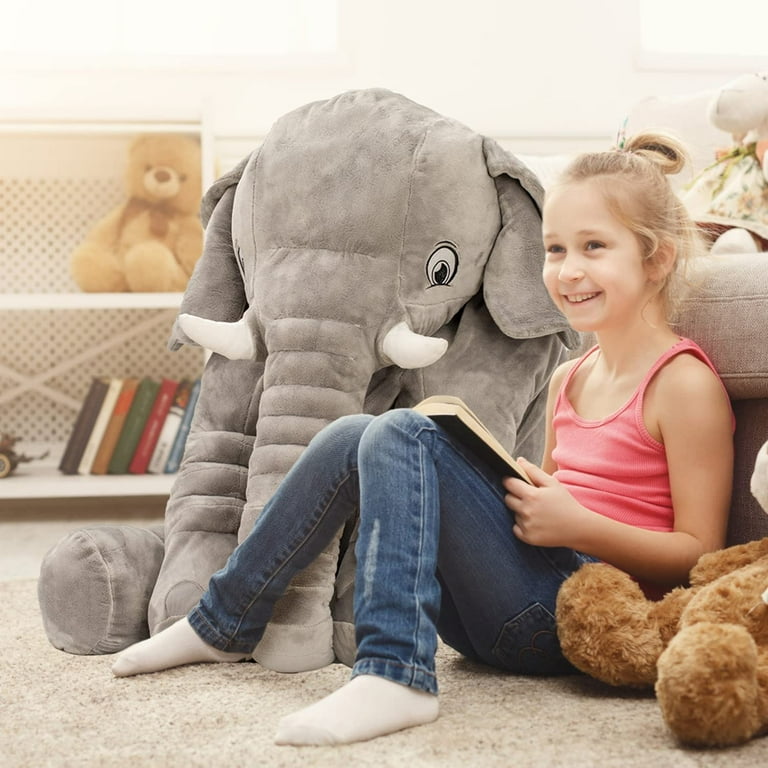 BRINJOY Giant Elephant Stuffed Animal Set 33 Large Elephant
