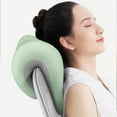 thumbnail image 5 of Memory Foam Neck Pillow for Sleeping, Office Desk Resting, Travel Support, Contour Cervical Pillow for Pain Relief, Home Nap Pillow with Washable Cover for Side Back Stomach Sleeper, 5 of 6