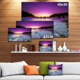 thumbnail image 2 of Designart - Lever de Soleil sur Lac Frozen - Impression sur Toile Paysage, 2 of 2