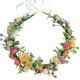 thumbnail image 1 of Lazos para el cabello - Diadema con corona de flores Diadema con corona de flores para el cabello Diadema con flores para novias Cinta para el pelo con corona para bodas, fiestas, disfraces de Hallow, 1 of 3