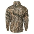 thumbnail image 2 of Banded Mid-Layer Camo Fleece Pullover Habitat 2XL, 2 of 2