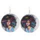 thumbnail image 4 of 2 Pendientes De Madera Con Forma De Gota Para Mujer, Joyería Para Vestir Estilo A Hugo Pendientes de madera redondos, 4 of 10
