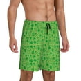 thumbnail image 2 of Wukai St Patrick's Day Men’s Short Pajama Pants With Pockets Soft Sleep Pj Shorts for Men-Small, 2 of 6