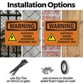 thumbnail image 3 of (2 Pack) Electrical Hazard Authorized With Symbol OSHA Warning Sign 14 Inch X 10 Inch Indoor / Outdoor Rust-Free Aluminum Metal Signs for Workplace, Workshop, and Construction Site,, 3 of 8