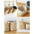 thumbnail image 6 of MEROTABLE Cotton Linen Storage Bag Desktop Sundries Container Pen Holder Hanging Bag Dormitory Home Office Storage Organizer, 6 of 6