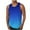 Sky Blue, variant on Xysaqa Plus Size Mens Workout Tank Top Sleeveless Muscle Shirts Gradient Printed Big & Tall Running Tank Tee 2X 3X 4X