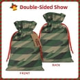 thumbnail image 2 of Honeii Jungle Green Camo USA Flag Print Small Burlap Bags,Christmas Drawstring Treat Bags Gift Bags Reusable Candy Goodie Wrapping Bags for Holiday Party Favors Supplies -Small, 2 of 9