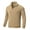 Khaki, variant on QPNGRP Men's Lightweight Jacket Casual Jacket Waffle Knitted Darkgrey Jacket Coat L