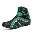 thumbnail image 3 of Men's And Women's All-season Motorcycle Riding Boots And Motorcycle Shoes,Black green,37, 3 of 13