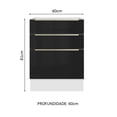 thumbnail image 2 of Gabinete Bajo Cocina Madesa Lux 3 Cajones Sin Encimera BN 60 cm, 2 of 5