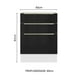 thumbnail image 2 of Gabinete Bajo Cocina Madesa Lux 3 Cajones Sin Encimera BN 60 cm, 2 of 5