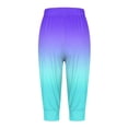 thumbnail image 5 of WEAIXIMIUNG Yoga Pants Women Straight Leg with Design On Side Capris for Women 4Th Of July Flag Independence Day Print Pants Bottom Drawstring Joggers, 5 of 5