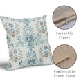 thumbnail image 7 of ABSOP Chinoiserie Pillow Covers 18x18 Inch Set of 2 Watercolor Brown Blue Grey Floral Throw Pillows Cases Summer Fall Pillow Case Linen Cushion Cover Decor for Sofa Couch Bed, 7 of 7