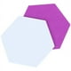 thumbnail image 5 of Juego de 6 tablones de anuncios hexagonales de fieltro Autoadhesivos, Adhesivos para notas fotográficas Tableros de pared de espuma de colores decorativos con 6 chinchetas 5,5 x 5 x 0,2 pulgadas, 5 of 5