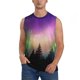thumbnail image 1 of Balery Northern Lights Camisetas sin mangas para hombre, absorbe la humedad y protege contra el mal olor.-Medium, 1 of 7