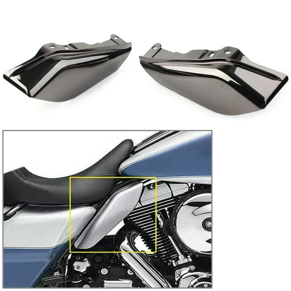 BFY Motorbike Heat Shield Mid-Frame Air Deflector Trim Cover For Harley Touring Electra Street Glide Road King 2009-2016 ABS Plastic
