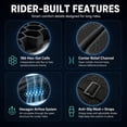 thumbnail image 4 of Motorcycle Seat Cushion, 3D Honeycomb Gel Motor Seat Pad for Long Rides, Ergonomic Shock Absorption TPE Rider Cushion, Universal Non-Slip Breathable Cruiser Touring Seat Cover, 4 of 7