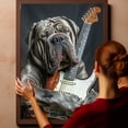 thumbnail image 6 of Neapolitan Mastiff Dog and Guitar Picture Poster Unframe, Neapolitan Mastiff Dog Canvas Frame Ready to Hang - Funny Bathroom Wall Art - Dog Wall Paper, 6 of 6