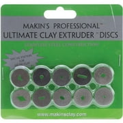 Makin's USA 35100 Professional Ultimate Clay Extruder Discs, Stainless Steel, 10 Per Package