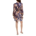 thumbnail image 2 of Adrianna Papell womens  Long Sleeve Mini Dress, 12, Blue, 2 of 3