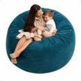 thumbnail image 1 of Ultimate Sack 6000 6-Foot Bean Bag Chair Oversized Foam Lounger, Cloud Suede Cover, 1 of 7