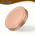 thumbnail image 3 of 12pcs Mason Jar Lids 3.39" Tinplate Leak-proof Mason Canning Covers, Rose Gold, 3 of 7