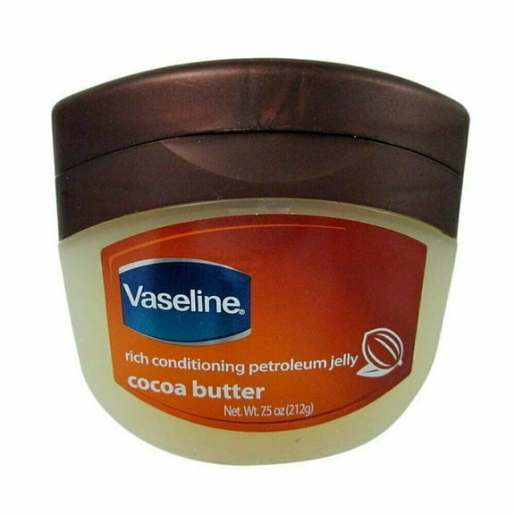 Vaseline Rich Conditioning Petroleum Jelly, Cocoa Butter, 7.5 Ounce (Pack of 6)