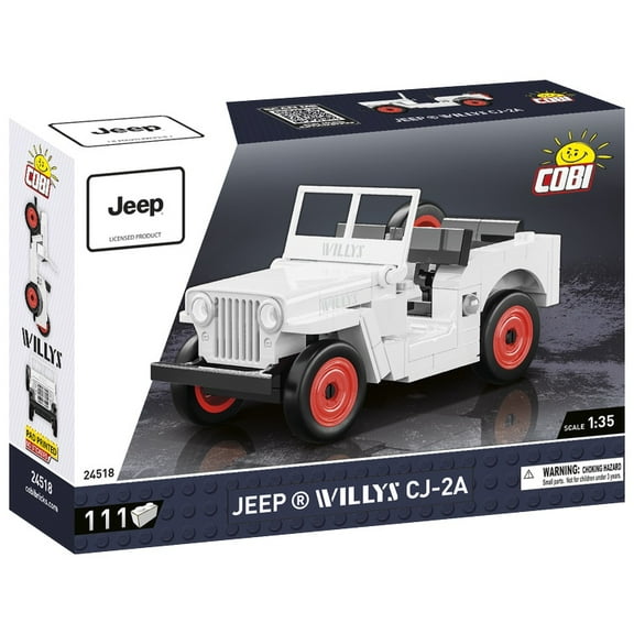 COBI Jeep Willys CJ-2A (White) Modern Cars Building Block Model Set # 24518
