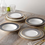Noritake Blueshire 12-Piece Dinnerware Set, Service for 4
