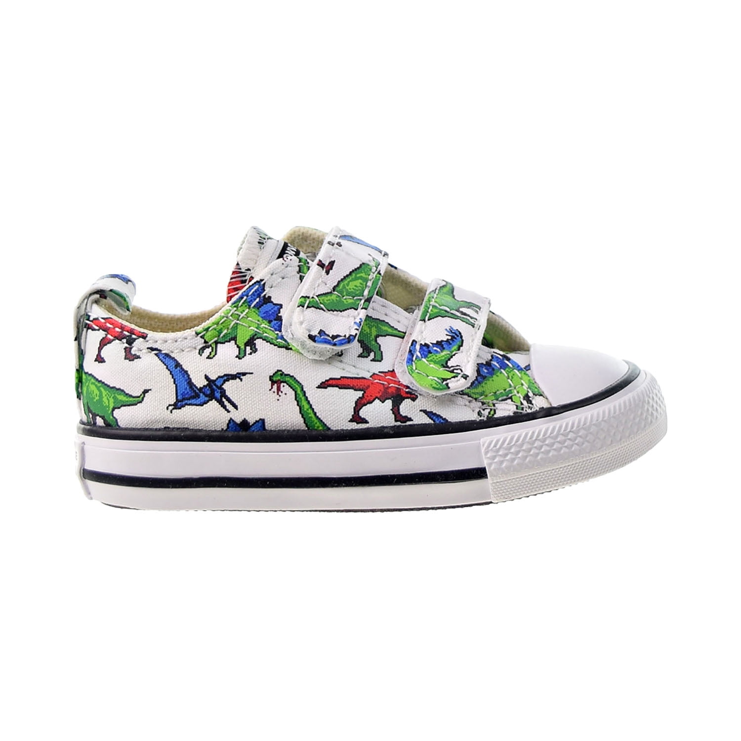 Per kraai koppeling Converse Chuck Taylor All Star 2V Strap Ox Toddlers' Shoes White-Green-Red  770166f - Walmart.com