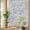 Purple, variant on Pastoral Flowers Window Privacy Film, Grey Flower Farm Vintage Linen Texture Stained Glass Rainbow Film Decorative Window Clings, Static Cling Sun Blocking Stickers 23.6" x 59"