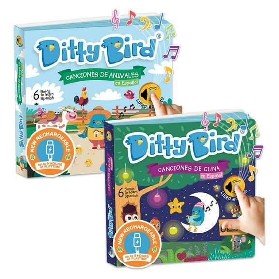 Ditty Bird Ditty Bird Song Books in Spanish - Set of 2