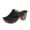 Black, variant on Womens Solid Casual Style Slide Sandals Open Toe Studded Wedge Heel Soft Non-slip Multi-Color Daily Outdoor Wear