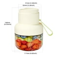 thumbnail image 3 of Ovzne Trendy New Juicer Portable Wireless Juicer Cup 850ML Large Capacity For Crushing Ice Blending Fruit Versatile Juicing Machine With Two Lids And Straw On Clearance, 3 of 8