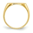 thumbnail image 2 of 14K Yellow Gold Ring Band Signet 7.0x13.0mm Closed Back, Size 9, 2 of 5