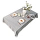 thumbnail image 3 of Mantel con borlas, impermeable, resistente al aceite, de algodón y lino, decorativo, rectangular, gris, 3 of 12