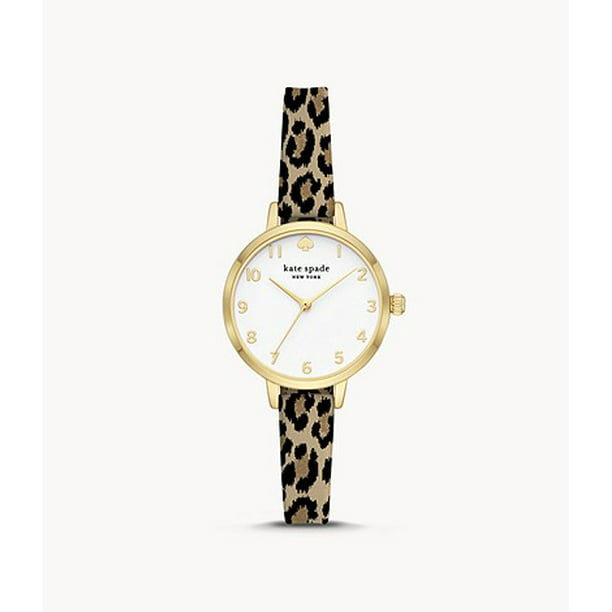 Metro three-hand leopard-print silicone watch Brand New - Walmart.com