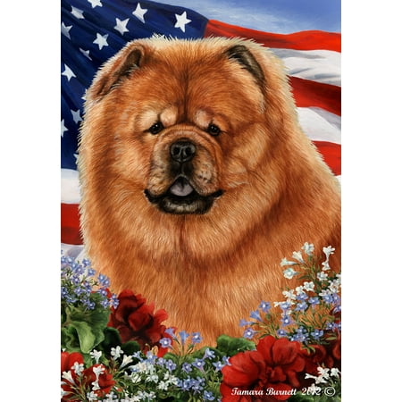 Chow Red - Best of Breed Patriotic I Garden Flags