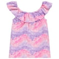 thumbnail image 3 of BTween 4-Pack Girls' Tops, Tees & Blouses - Short Sleeve Tshirts, Ruffle Top, Off Shoulder Shirt, Butterfly/Floral/Tie Dye/Love/10-12, 3 of 5