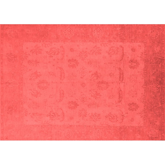 Ahgly Company Indoor Rectangle Oriental Red Traditional Area Rugs, 6' x 9'