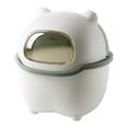 thumbnail image 1 of Trash Can Cartoon Bear Large Capacity Wide Opening Anti-slip with Lid Dust Case Flip Cover Mini Desktop Garbage Storage Bin Home Improvement, 1 of 8