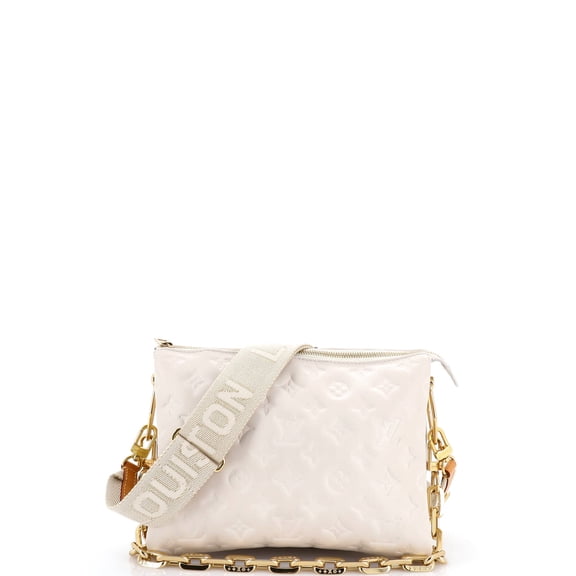 Pre-Owned Coussin Bag Monogram Embossed Lambskin PM By Rebag